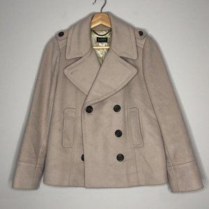 J. Crew Women Winter Wool Coat Peacoat Double-breasted P4 Thinsulate Insulation